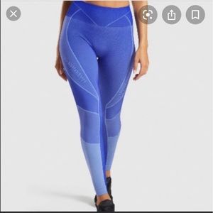 Gymshark turbo leggings blue